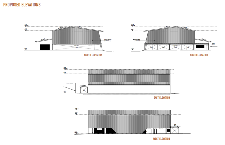 preliminary draft plans for the proposed complex